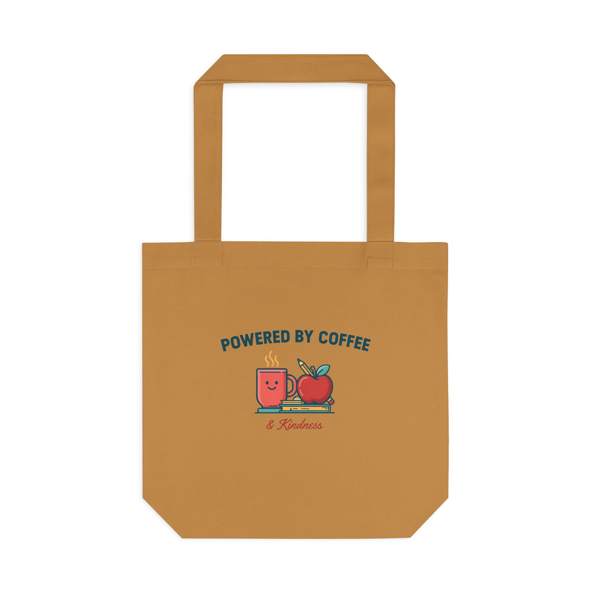 Powered by Coffee and Kindness Tote Bag