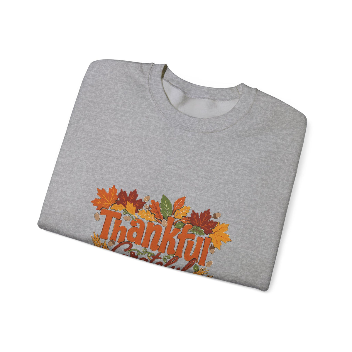 Thankful Grateful Blessed Sweatshirt, Cozy Fall Thanksgiving Crewneck, Autumn Sweater