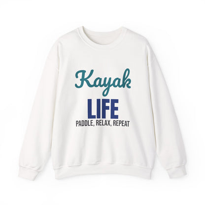 Kayak Life Paddle Relax Repeat Sweatshirt