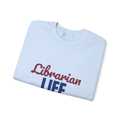 Librarian Life Shh I'm Reading Sweatshirt, Librarian Crewneck Sweatshirt