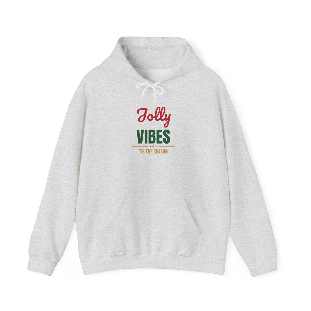 Jolly Vibes Tis the Season Hoodie, Christmas Hooded Sweatshirt, Retro Holiday Hoodie