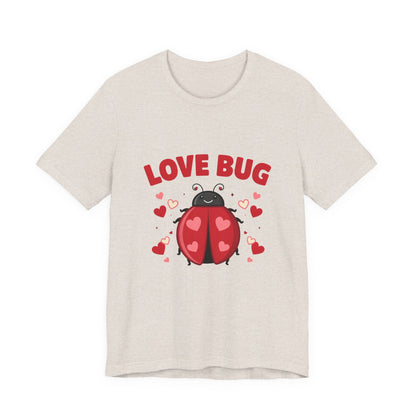 Love Bug Valentine Ladybug Shirt, Ladybug Valentine T-Shirt, Valentines Day Tee