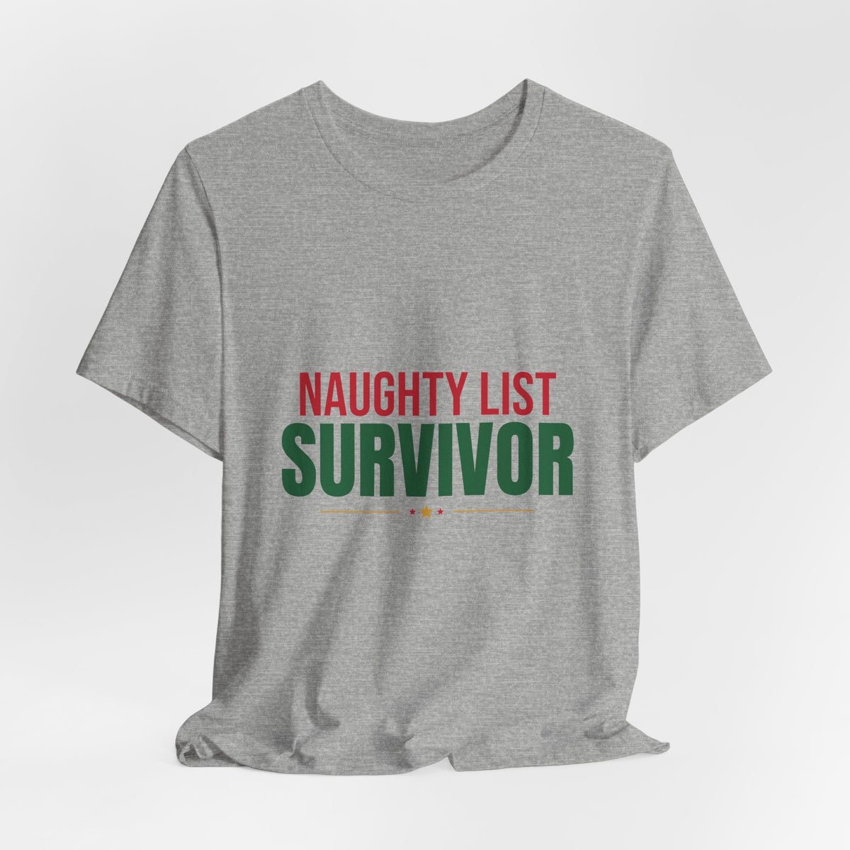 Naughty List Survivor Shirt, Funny Christmas T-Shirt