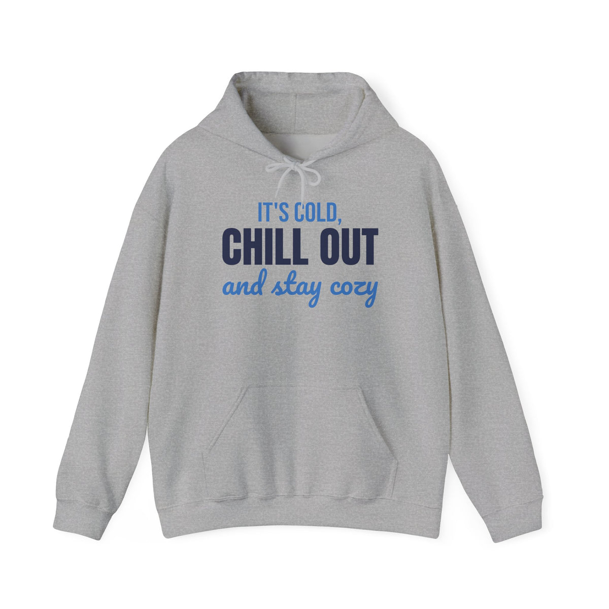 It's Cold Chill Out and Stay Cozy Hoodie, Cute Winter Hoodie