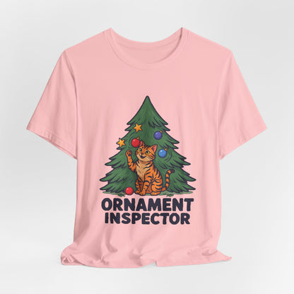 Ornament Inspector Christmas Cat Shirt, Ornament Inspector Christmas Cat T-Shirt