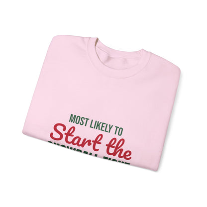 Most Likely to Start the Snowball Fight Sweatshirt, Most Likely to Start the Snowball Fight Christmas Sweatshirt