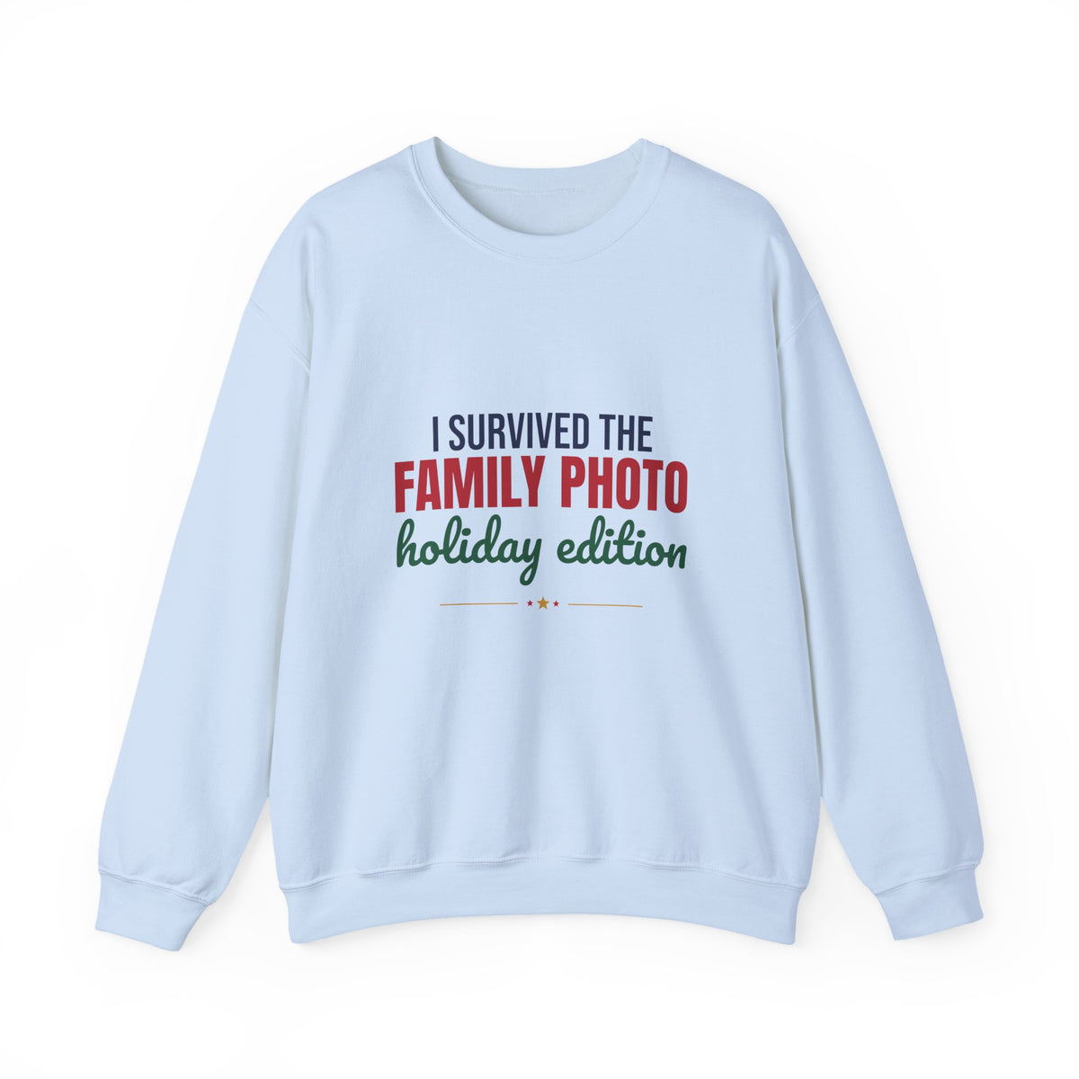 I Survived the Family Photo Holiday Edition Sweatshirt, Family Christmas Crewneck Sweatshirt
