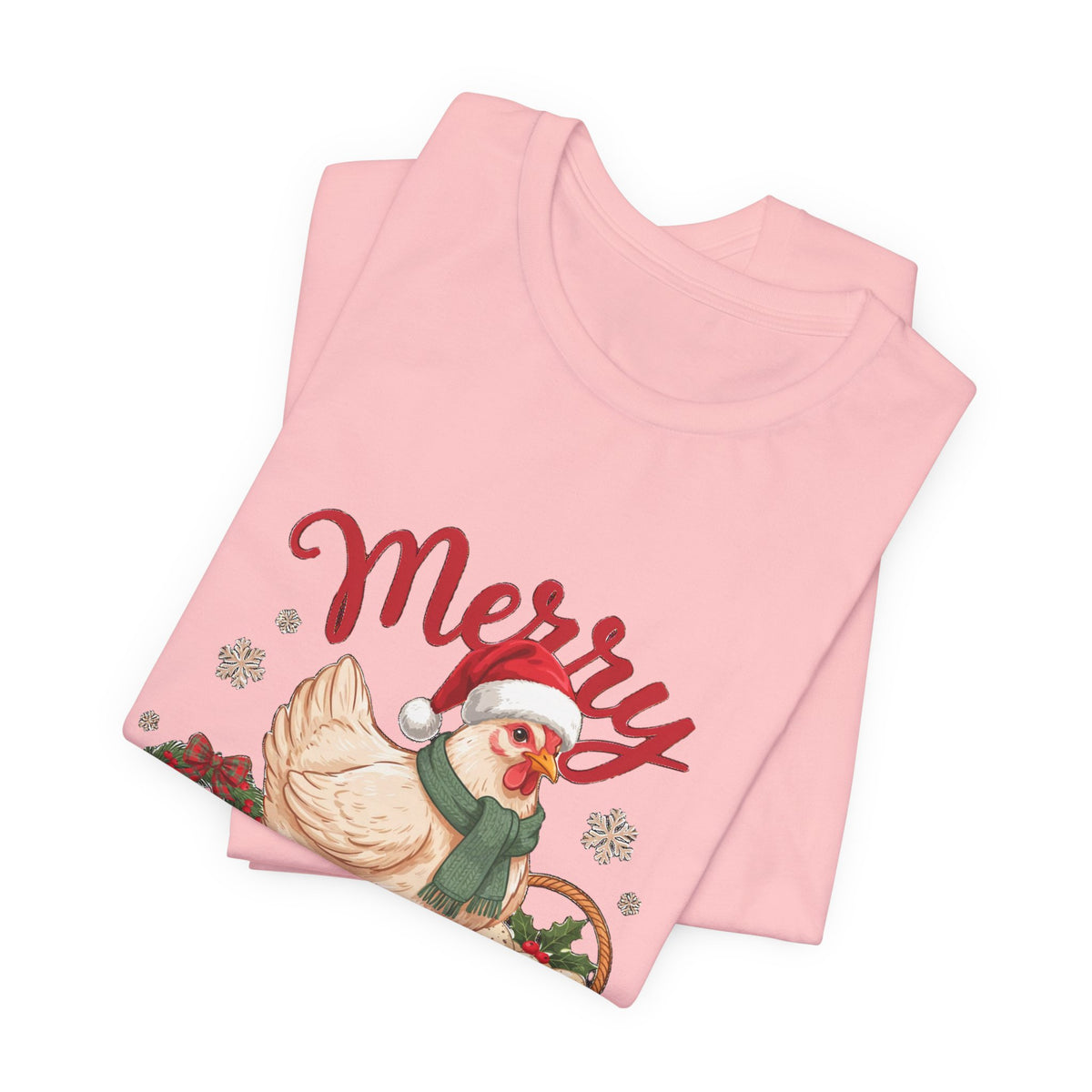 Merry Cluckmas Shirt, Chicken Christmas T-Shirt, Chicken Lover Tee
