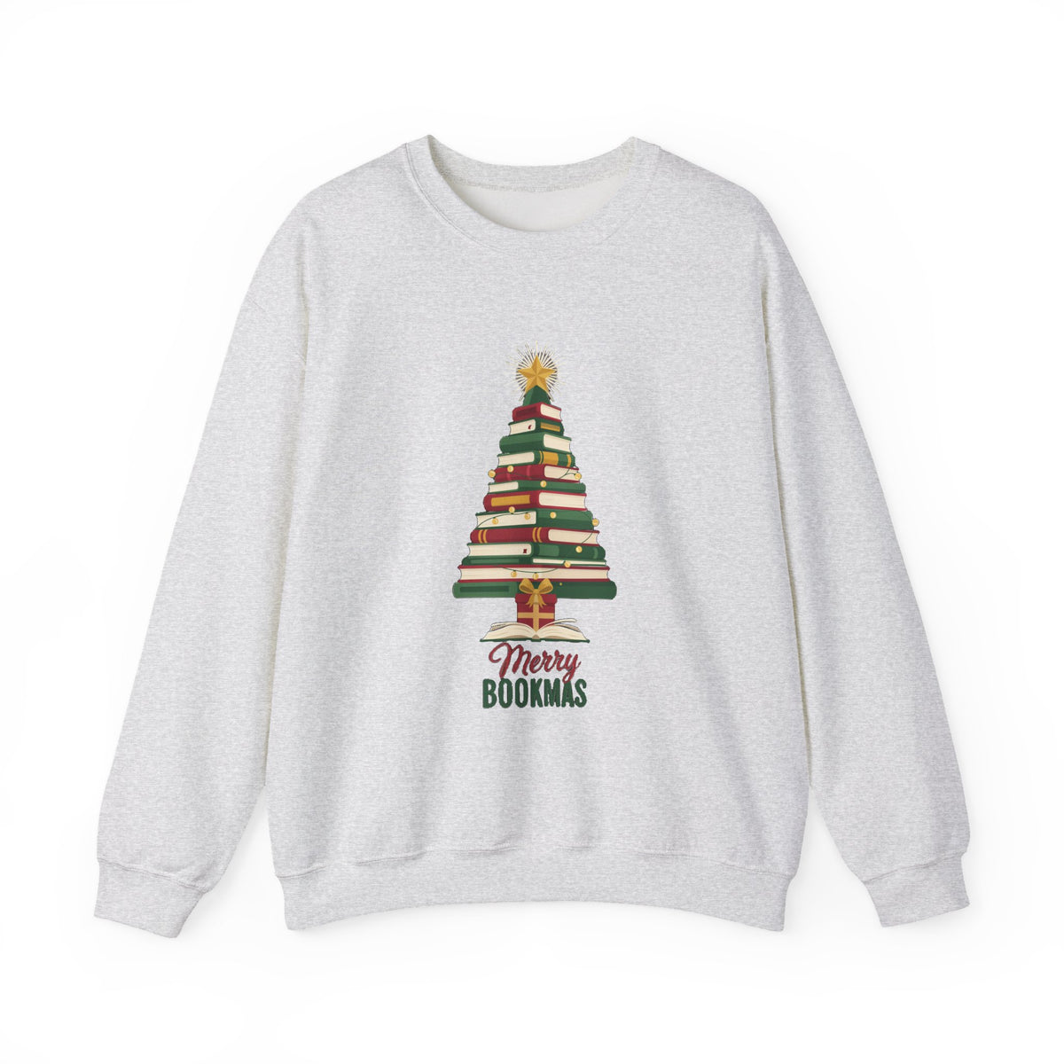 Merry Bookmas Sweatshirt, Bookish Christmas Crewneck, Book Lover Sweater