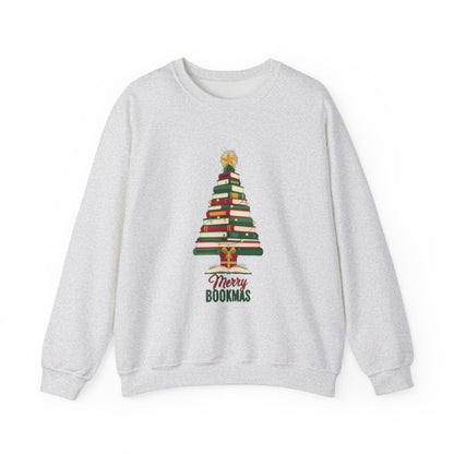 Merry Bookmas Sweatshirt, Bookish Christmas Crewneck, Book Lover Sweater