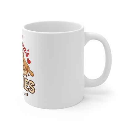 Grandma's Cookies Baked With Love Mug, Baking Grandma Coffee Mug 11oz