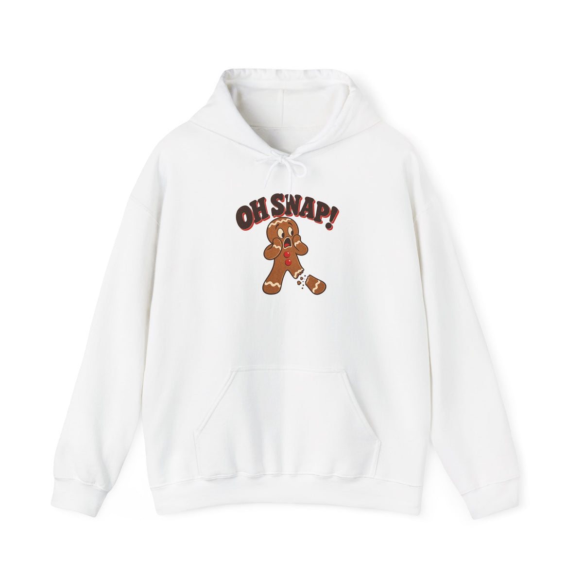 Oh Snap Gingerbread Man Funny Christmas Hoodie, Funny Gingerbread Hoodie