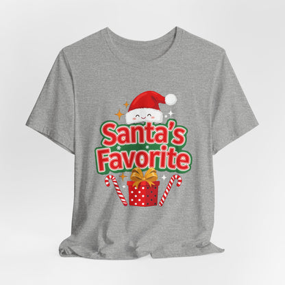 Santa's Favorite Shirt, Funny Christmas T-Shirt, Nice List Tee