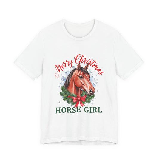 Merry Christmas Horse Girl Shirt