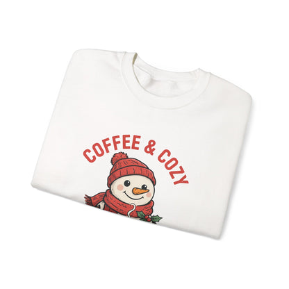 Coffee and Cozy Season Snowman Sweatshirt