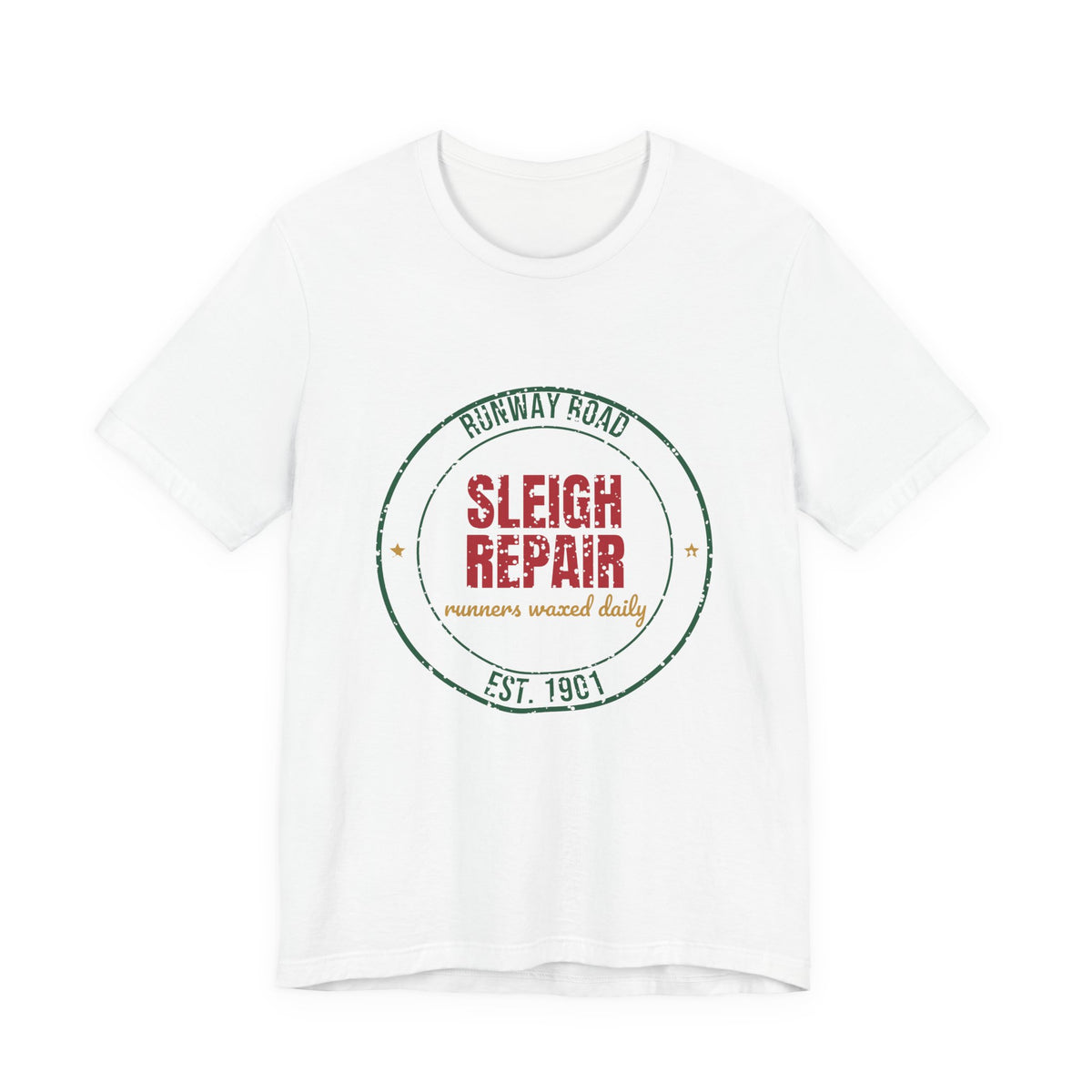 Runway Road Sleigh Repair Est. 1901 Shirt, Vintage Christmas T-Shirt, Vintage Christmas Gift