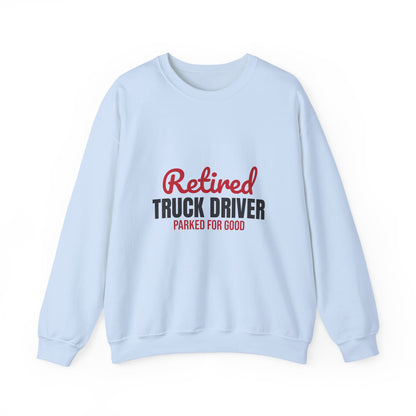 Retired Truck Driver Sweatshirt, Truck Driver Retirement Crewneck