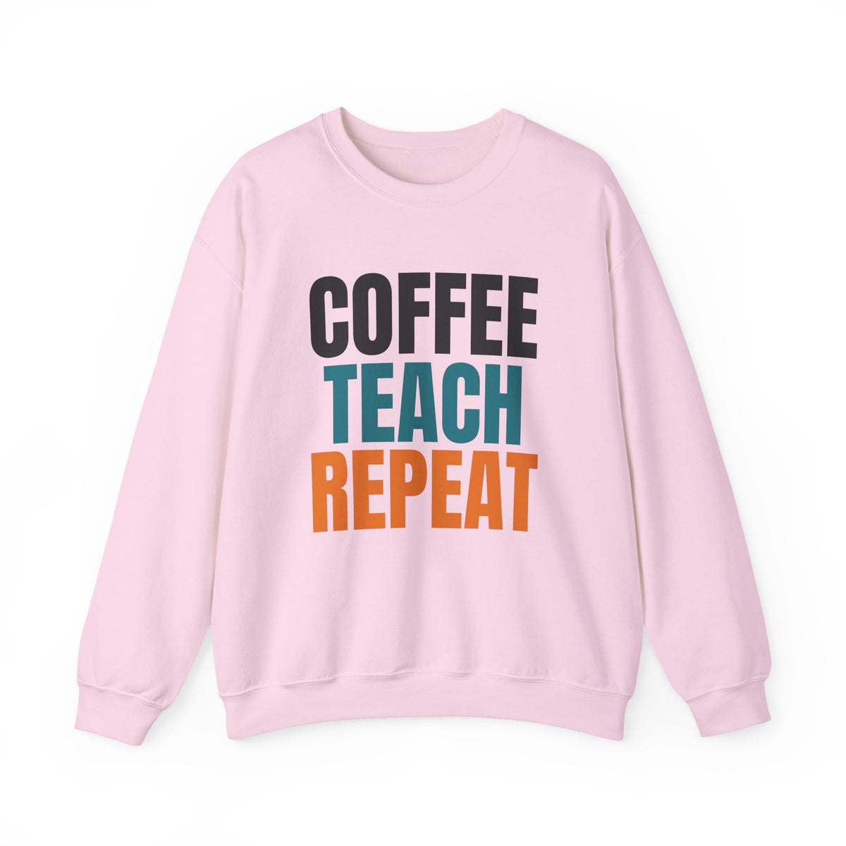 Coffee Teach Repeat Sweatshirt, Teacher Crewneck, Teacher Gift