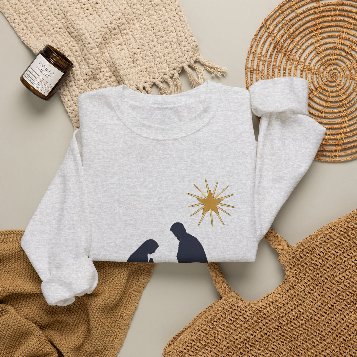 Reason for the Season Sweatshirt, Christian Christmas Crewneck, Nativity Sweater