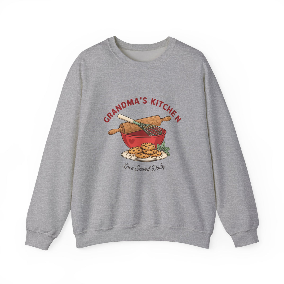 Grandma's Kitchen Love Served Daily Sweatshirt, Grandma Baking Crewneck, Gift for Grandma