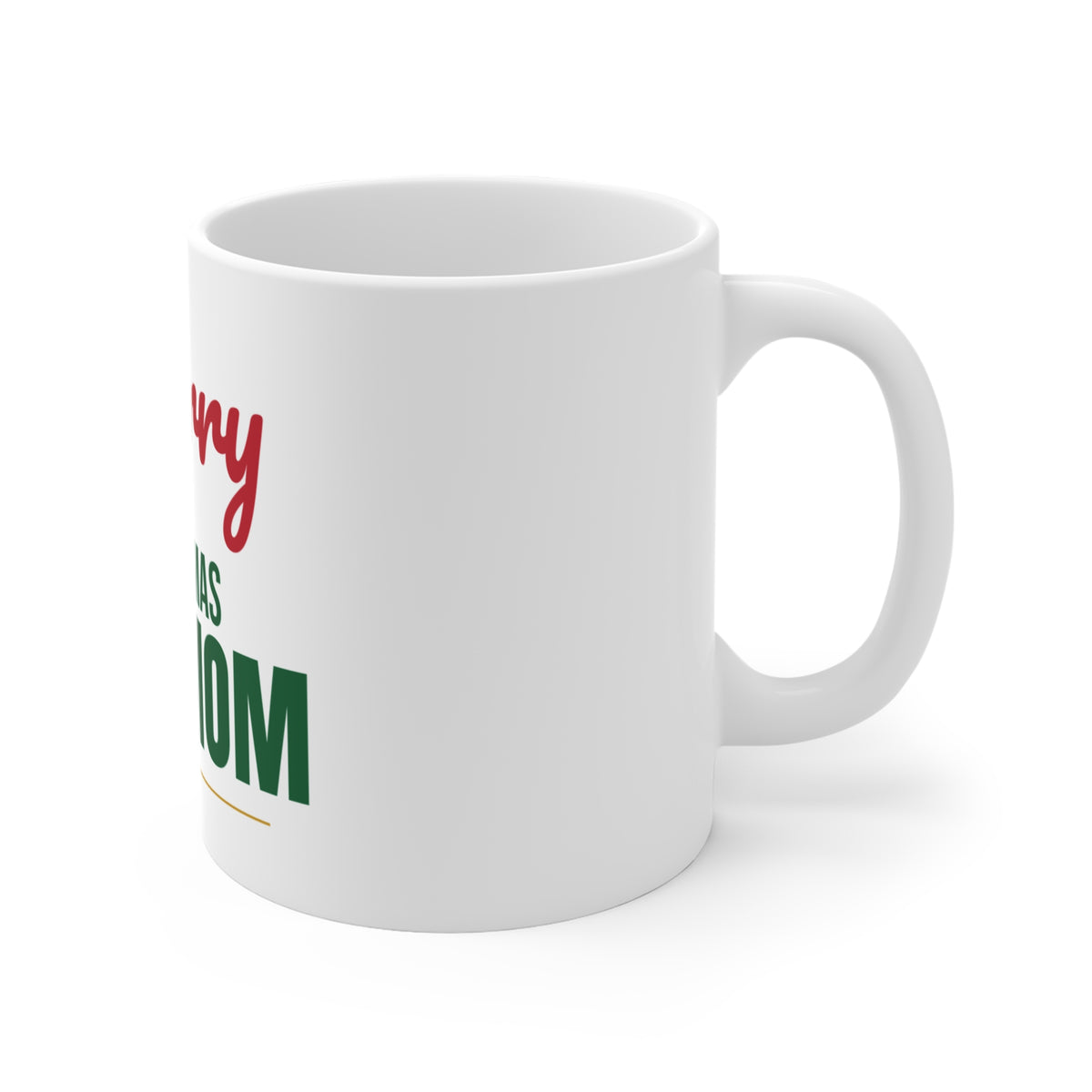 Merry Christmas Dog Mom Mug, Dog Mom Christmas Coffee Mug 11oz