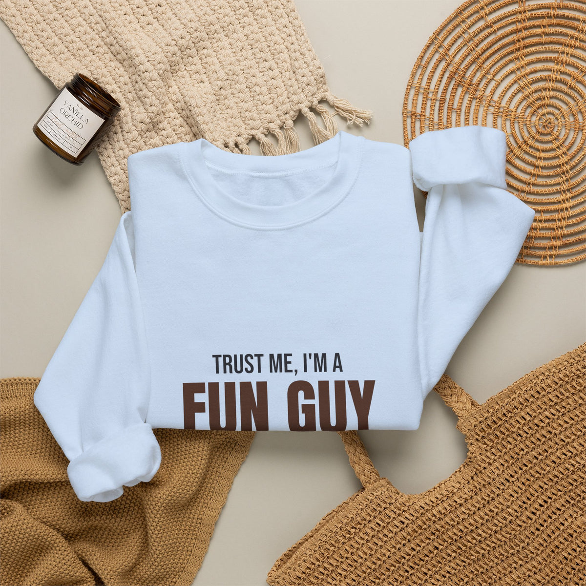 Trust Me I'm a Fun Guy Just a Little Fungi Sweatshirt, Fun Guy Fungi Crewneck Sweatshirt
