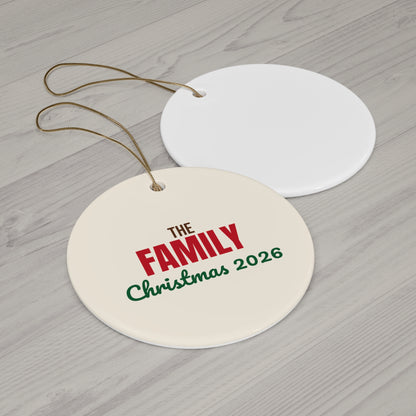 The Family Christmas Ornament 2026, Family Keepsake Ornament, Christmas Gift