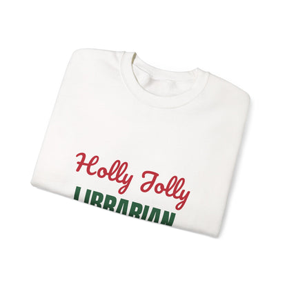 Holly Jolly Librarian Sweatshirt, Librarian Christmas Crewneck, Librarian Gift