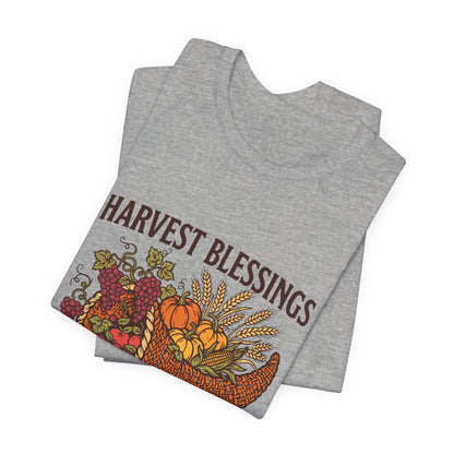Harvest Blessings Shirt, Thanksgiving Harvest T-Shirt, Fall Tee