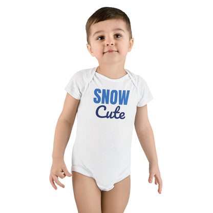 Snow Cute Winter Baby Bodysuit, Christmas Baby Onesie