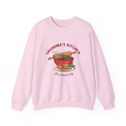 Grandma's Kitchen Love Served Daily Sweatshirt, Grandma Baking Crewneck, Gift for Grandma