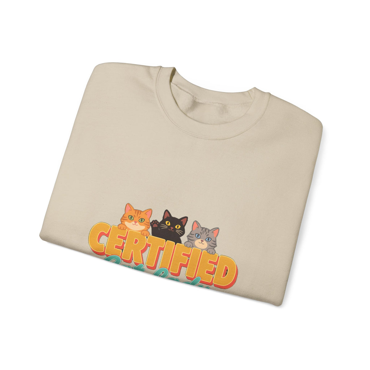Certified Cat Lady Sweatshirt, Retro Cat Mom Crewneck, Cat Lover Gift