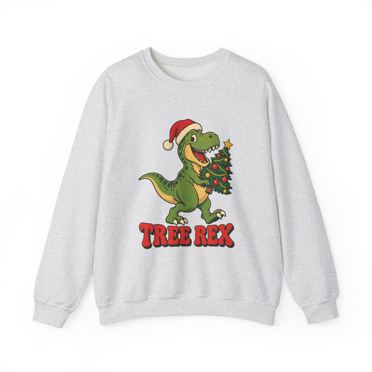 Tree Rex Dinosaur Christmas Sweatshirt, Dinosaur Christmas Crewneck Sweatshirt