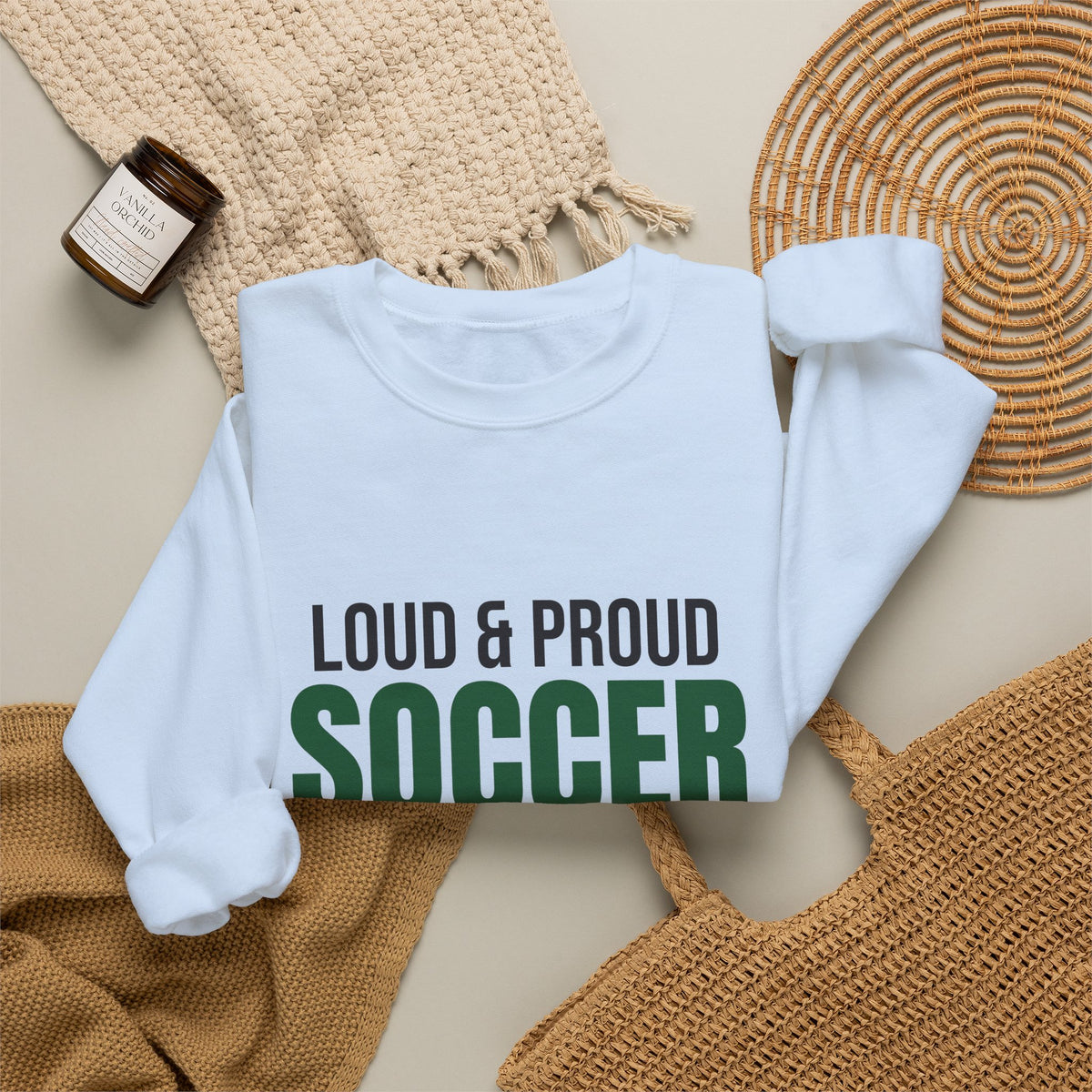 Loud and Proud Soccer Mom Sweatshirt, Soccer Mom Crewneck