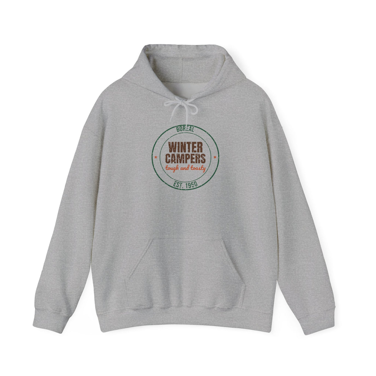 Boreal Winter Campers Est. 1950 Hoodie, Vintage Winter Camping Hoodie