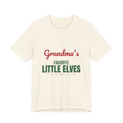 Grandma's Favorite Little Elves Shirt, Grandma Christmas T-Shirt, Nana Holiday Tee