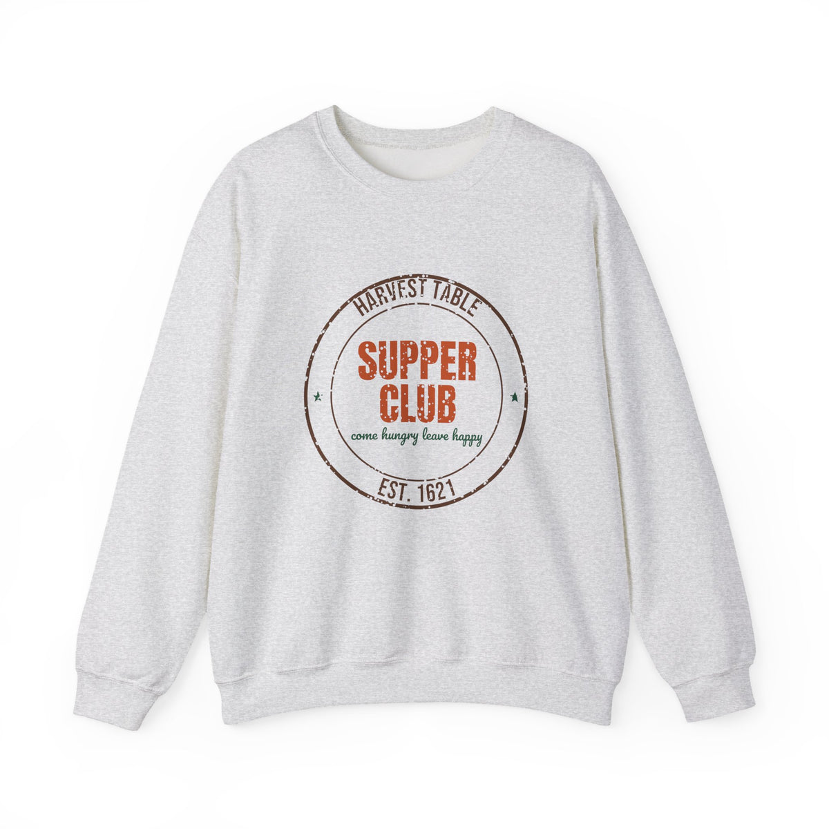 Harvest Table Supper Club Est. 1621 Sweatshirt, Vintage Thanksgiving Crewneck Sweatshirt