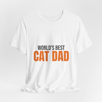 World's Best Cat Dad Shirt, Cat Dad T-Shirt, Cat Lover Gift