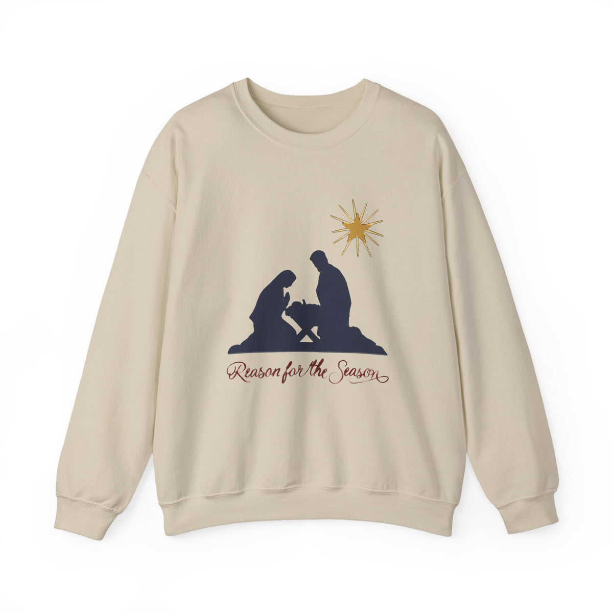 Reason for the Season Sweatshirt, Christian Christmas Crewneck, Nativity Sweater