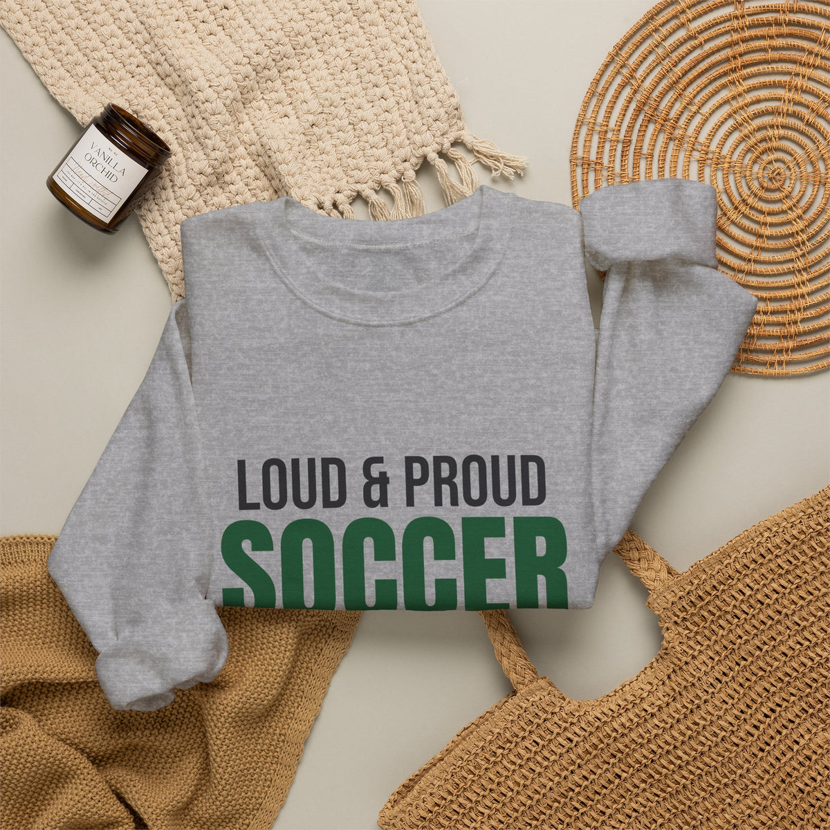 Loud and Proud Soccer Mom Sweatshirt, Soccer Mom Crewneck
