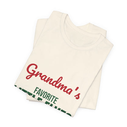 Grandma's Favorite Little Elves Shirt, Grandma Christmas T-Shirt, Nana Holiday Tee