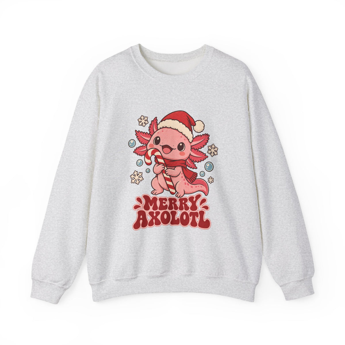 Merry Axolotl Christmas Sweatshirt, Axolotl Christmas Crewneck Sweatshirt