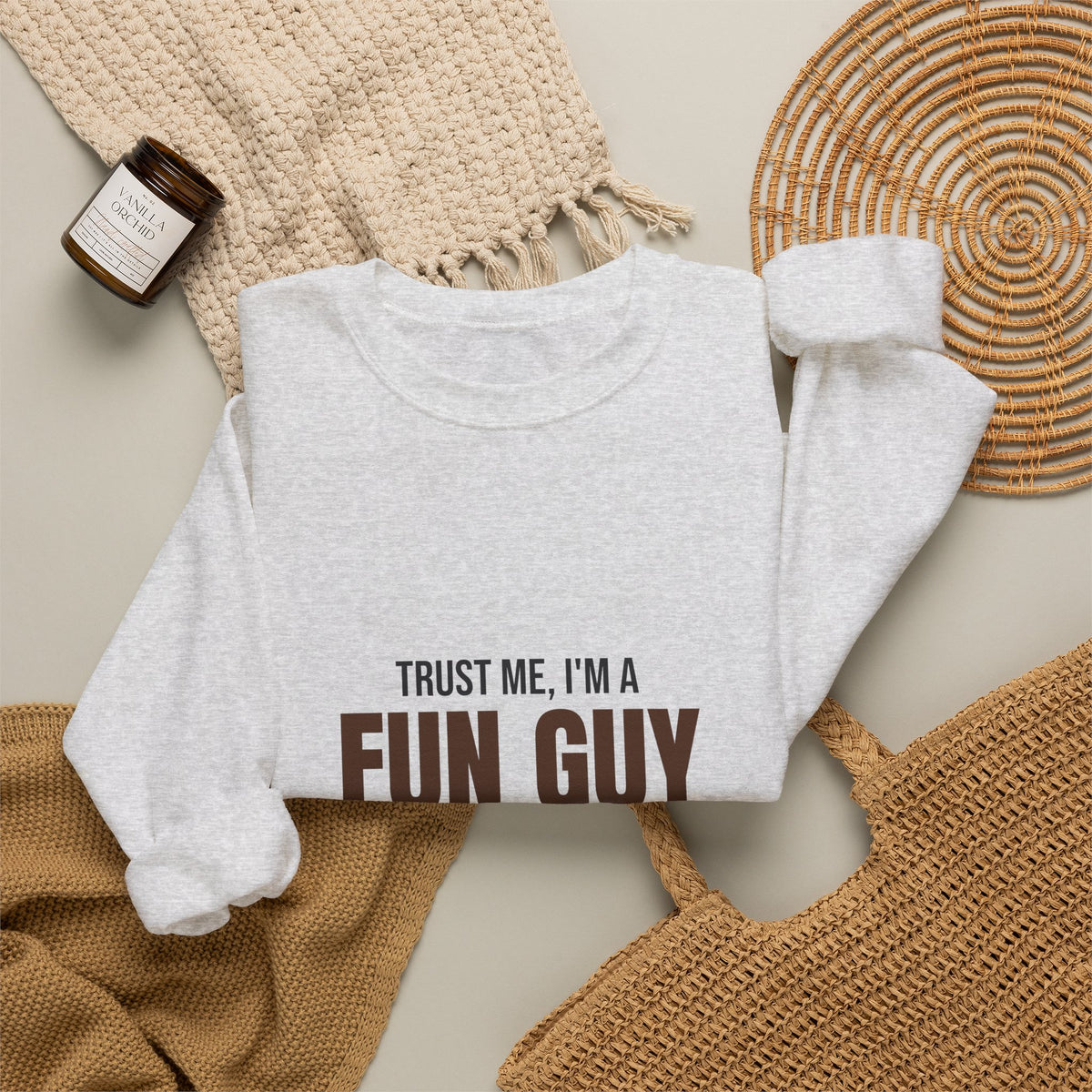 Trust Me I'm a Fun Guy Just a Little Fungi Sweatshirt, Fun Guy Fungi Crewneck Sweatshirt