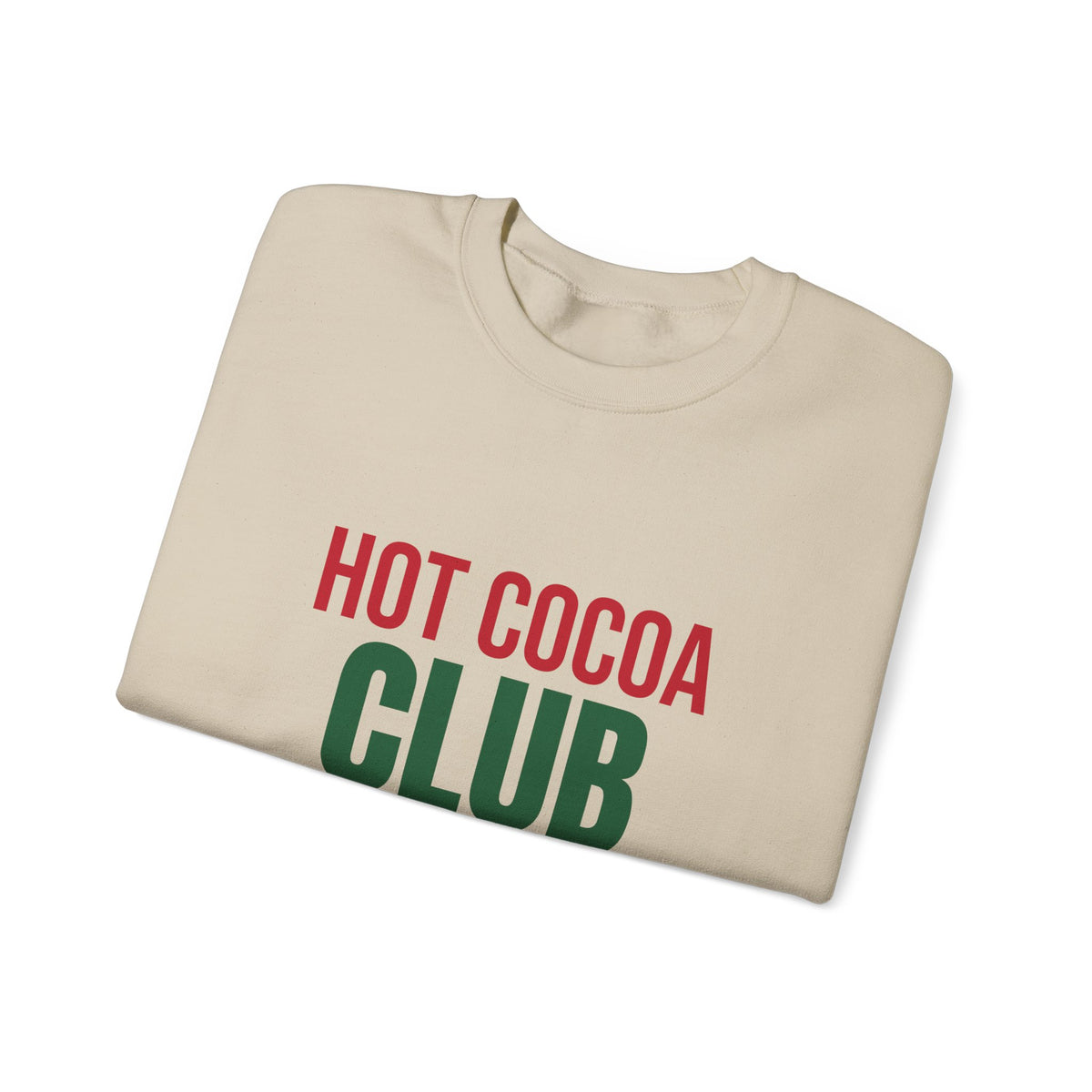 Hot Cocoa Club Sweatshirt, Winter Crewneck, Cozy Holiday Sweater