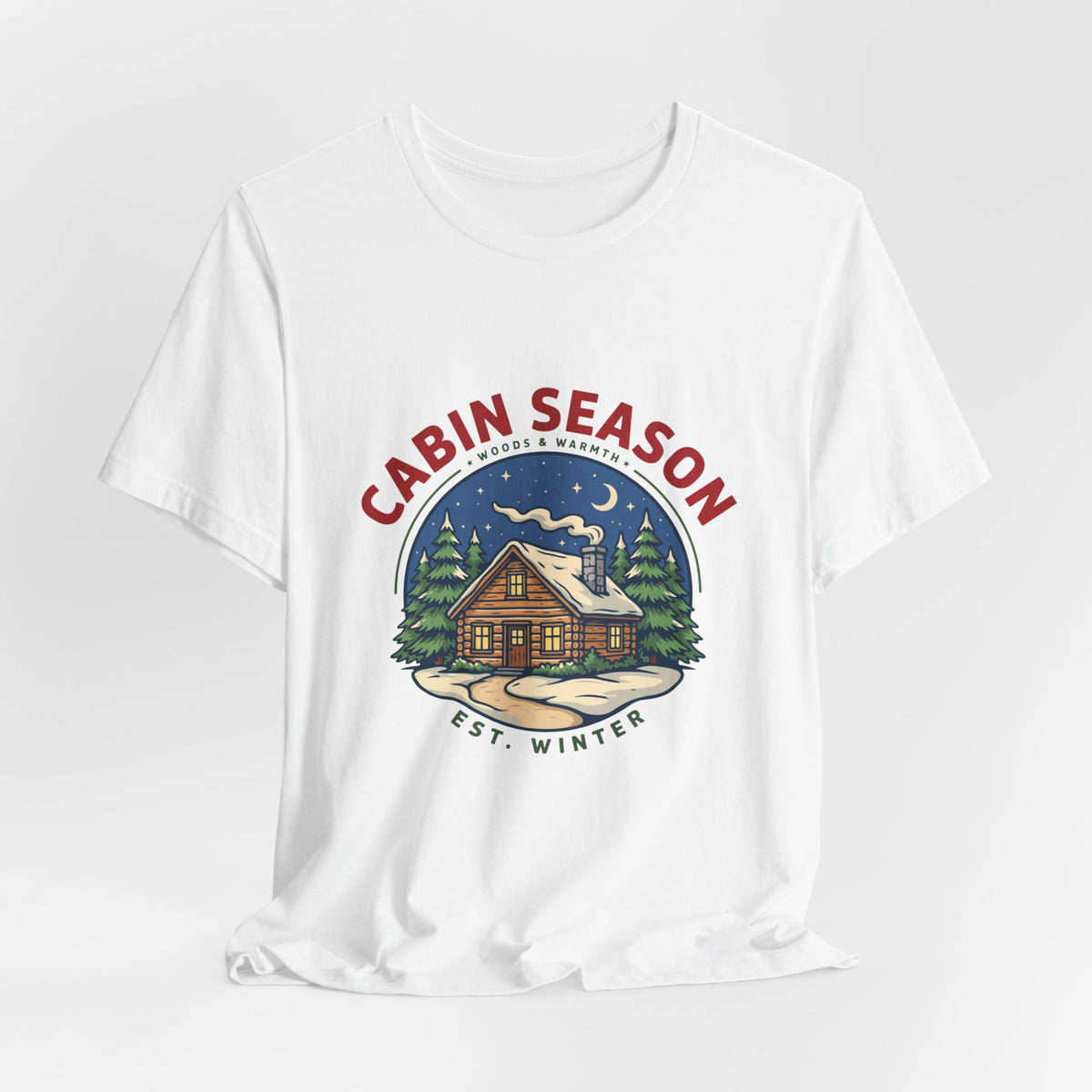 Cabin Season Shirt, Winter Cabin T-Shirt, Mountain Tee