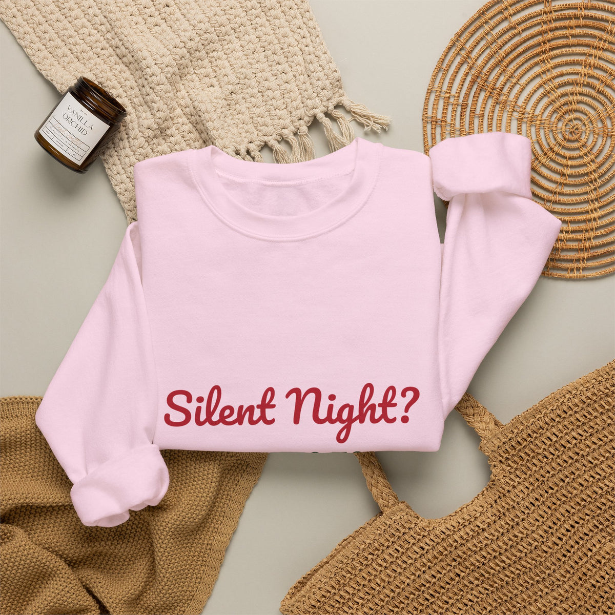 Silent Night Not in This House Sweatshirt, Funny Mom Christmas Crewneck