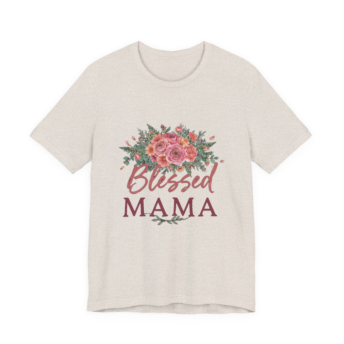 Blessed Mama Shirt, Floral Mom T-Shirt, Gift for Mom Tee