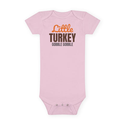 Little Turkey Thanksgiving Baby Bodysuit, Gobble Gobble Onesie