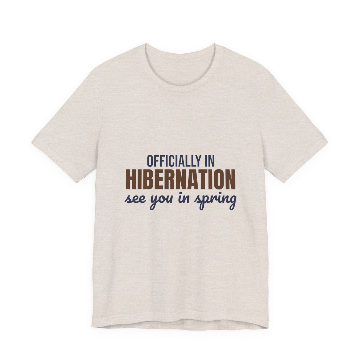 Officially in Hibernation See You in Spring Shirt, Funny Winter T-Shirt, Funny Winter Gift