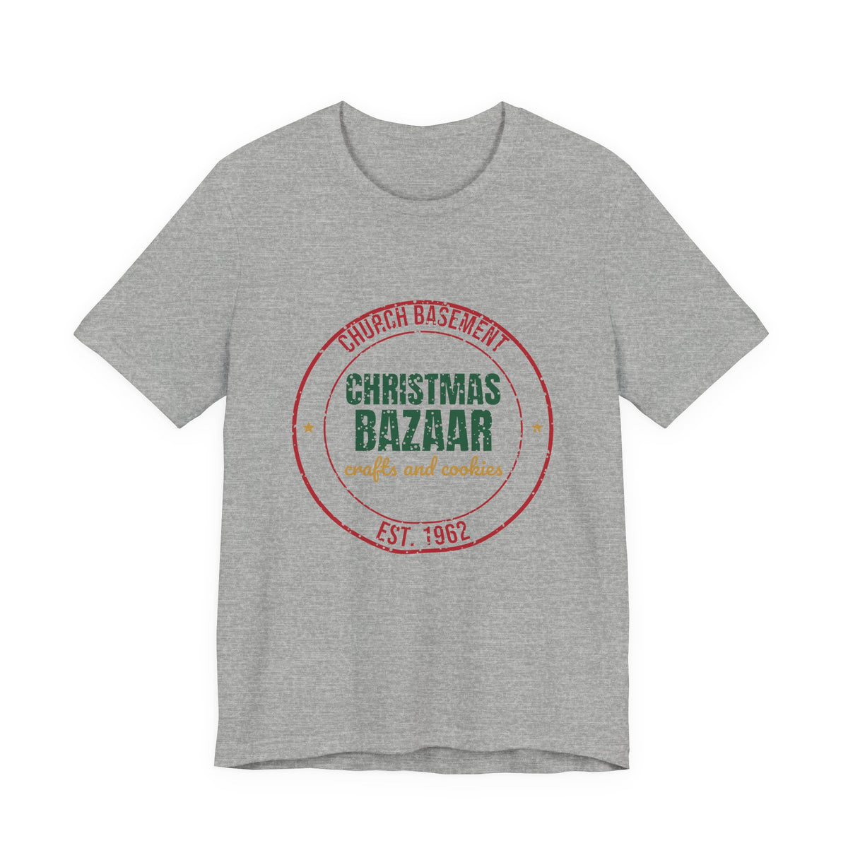 Church Basement Christmas Bazaar Est. 1962 Shirt, Vintage Christmas T-Shirt, Vintage Christmas Gift